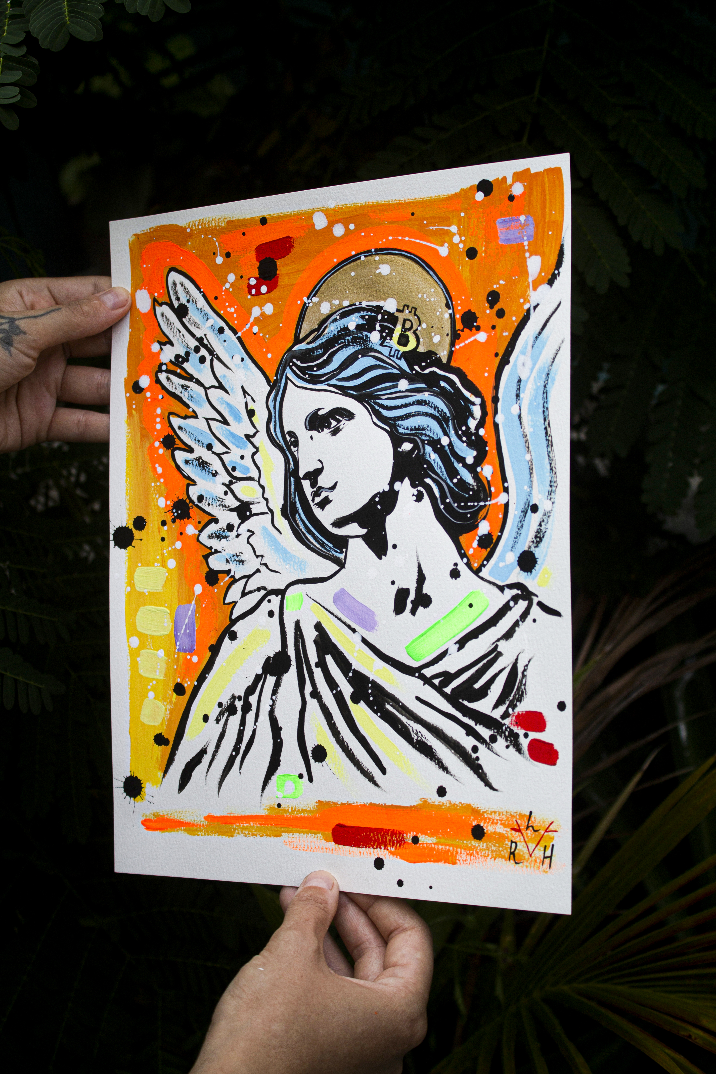 Bitcoin Angel — Orange & Yellow — image 4