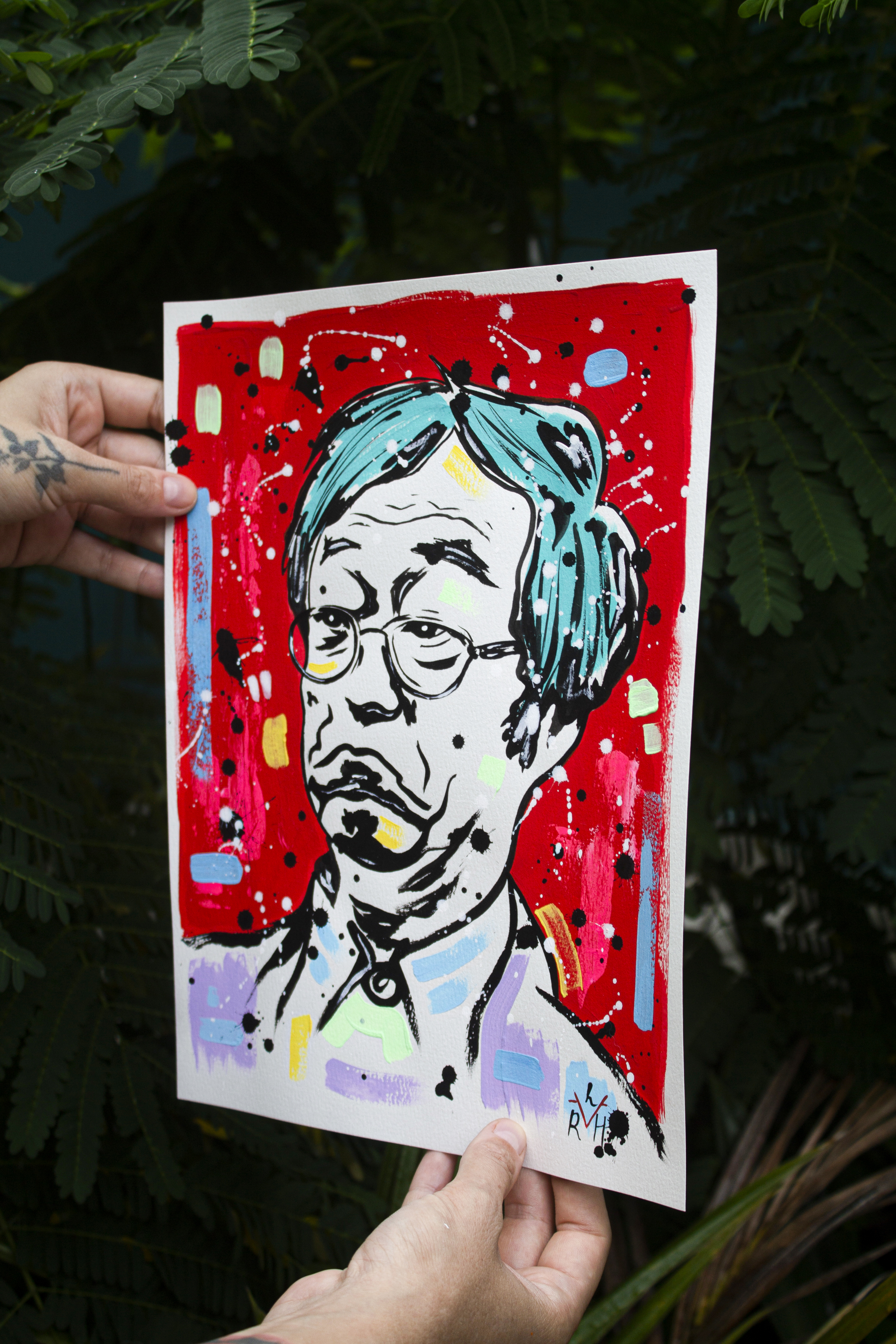 Nakamoto Myth — Red & Turquoise — image 4