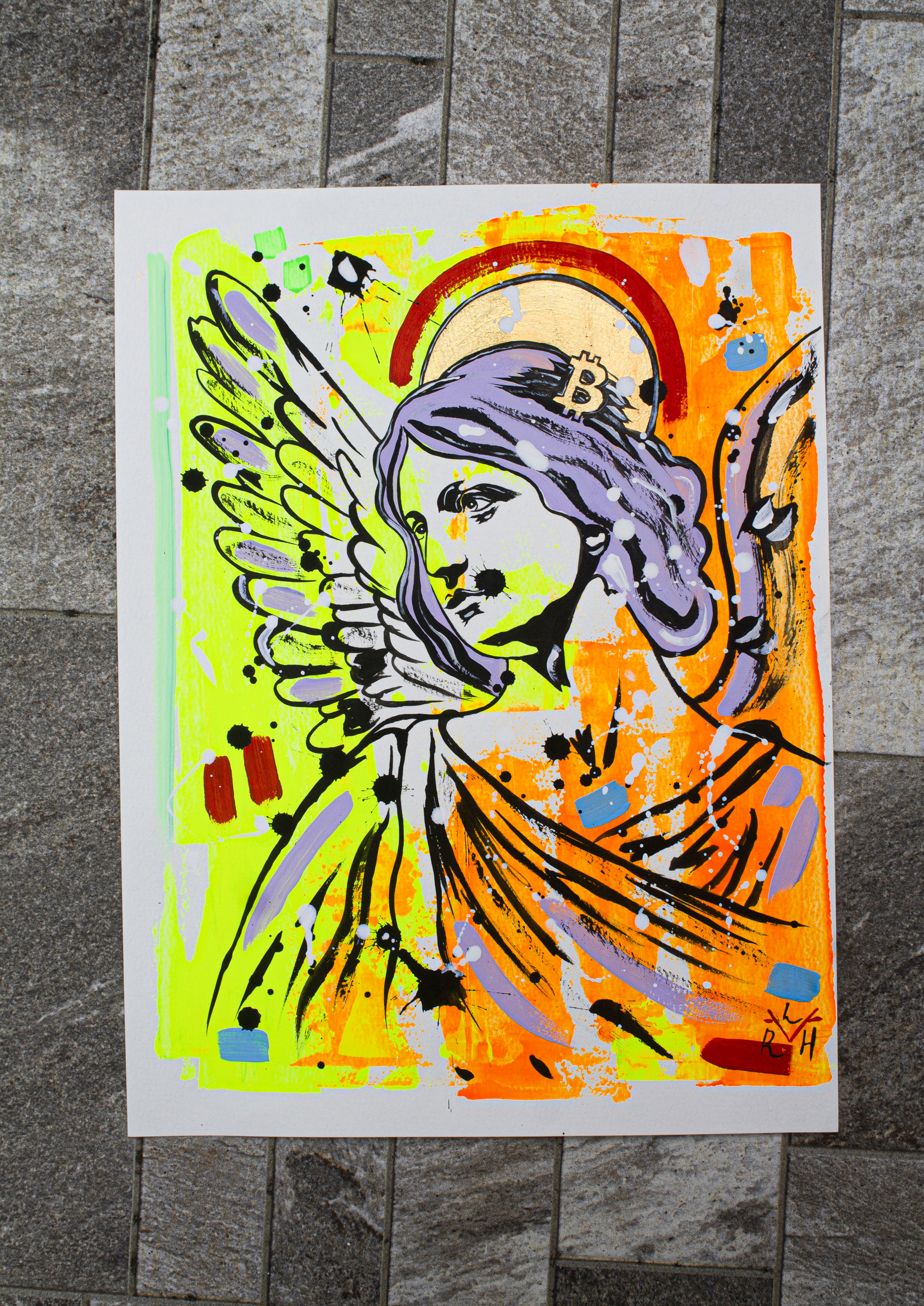 Bitcoin Angel — Orange & Lilac — image 5