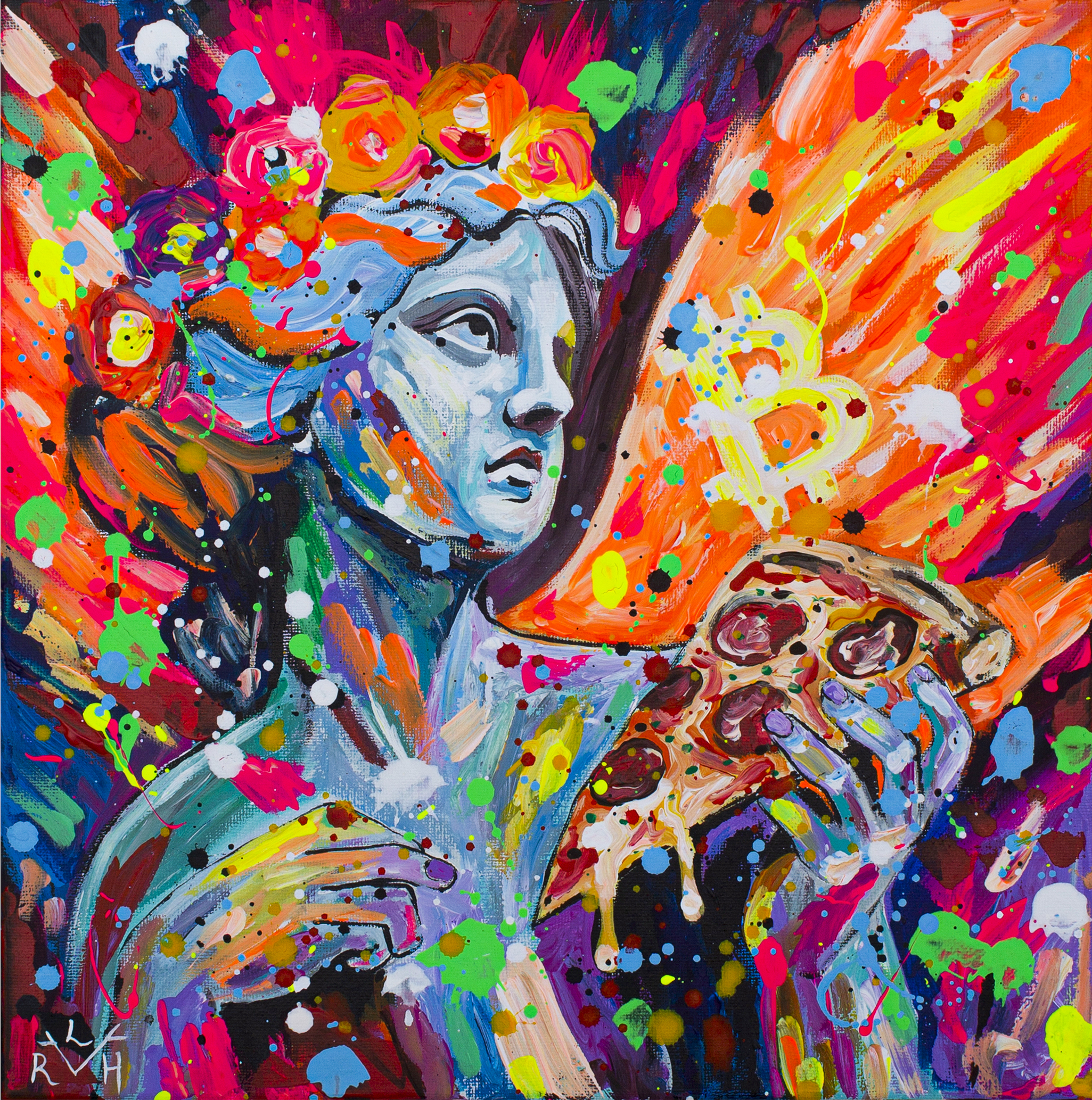 Holy Pizza-Original Painting — image 2