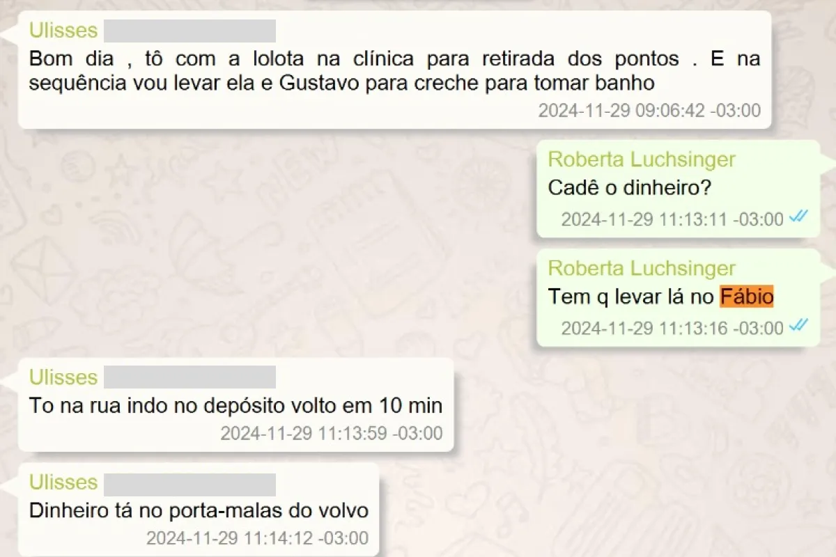 Mensagens indicariam pagamentos destinados a Lulinha