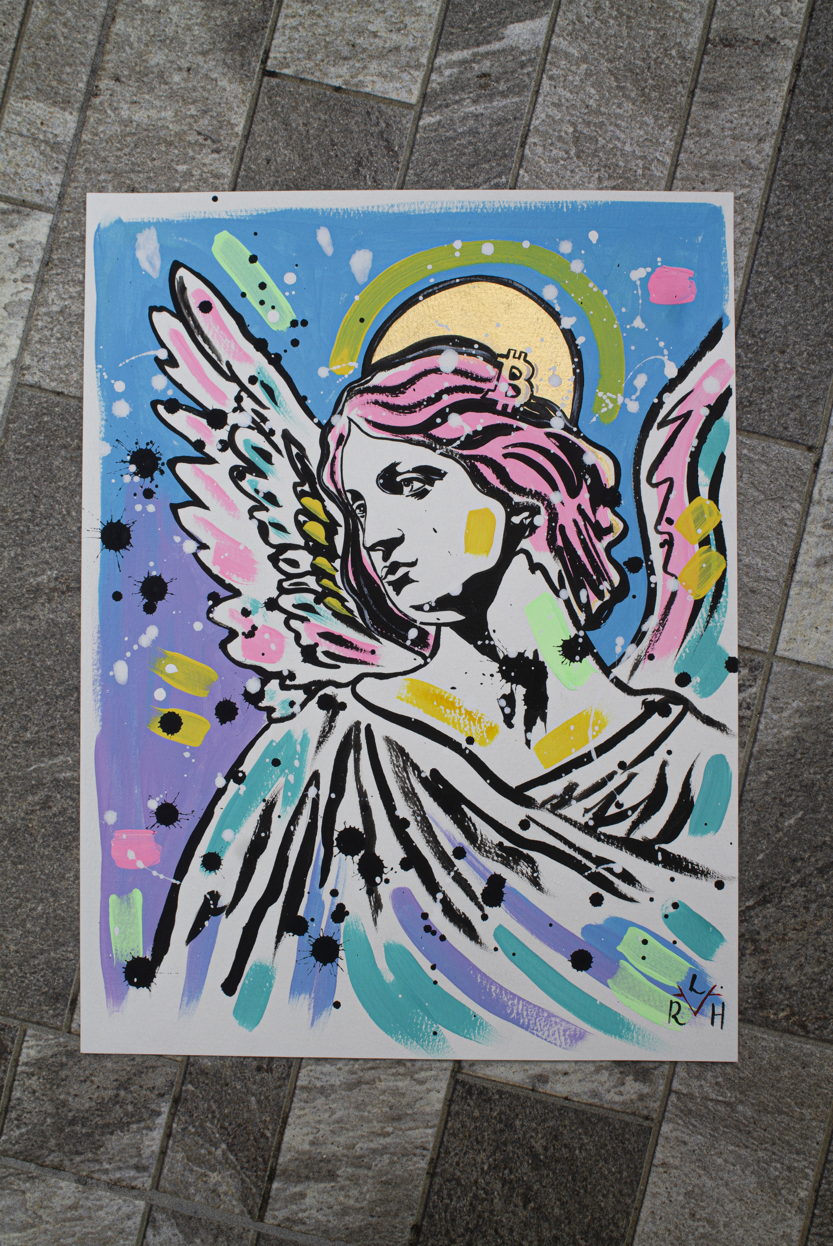 Bitcoin Angel — Sky Blue & Lilac — image 5