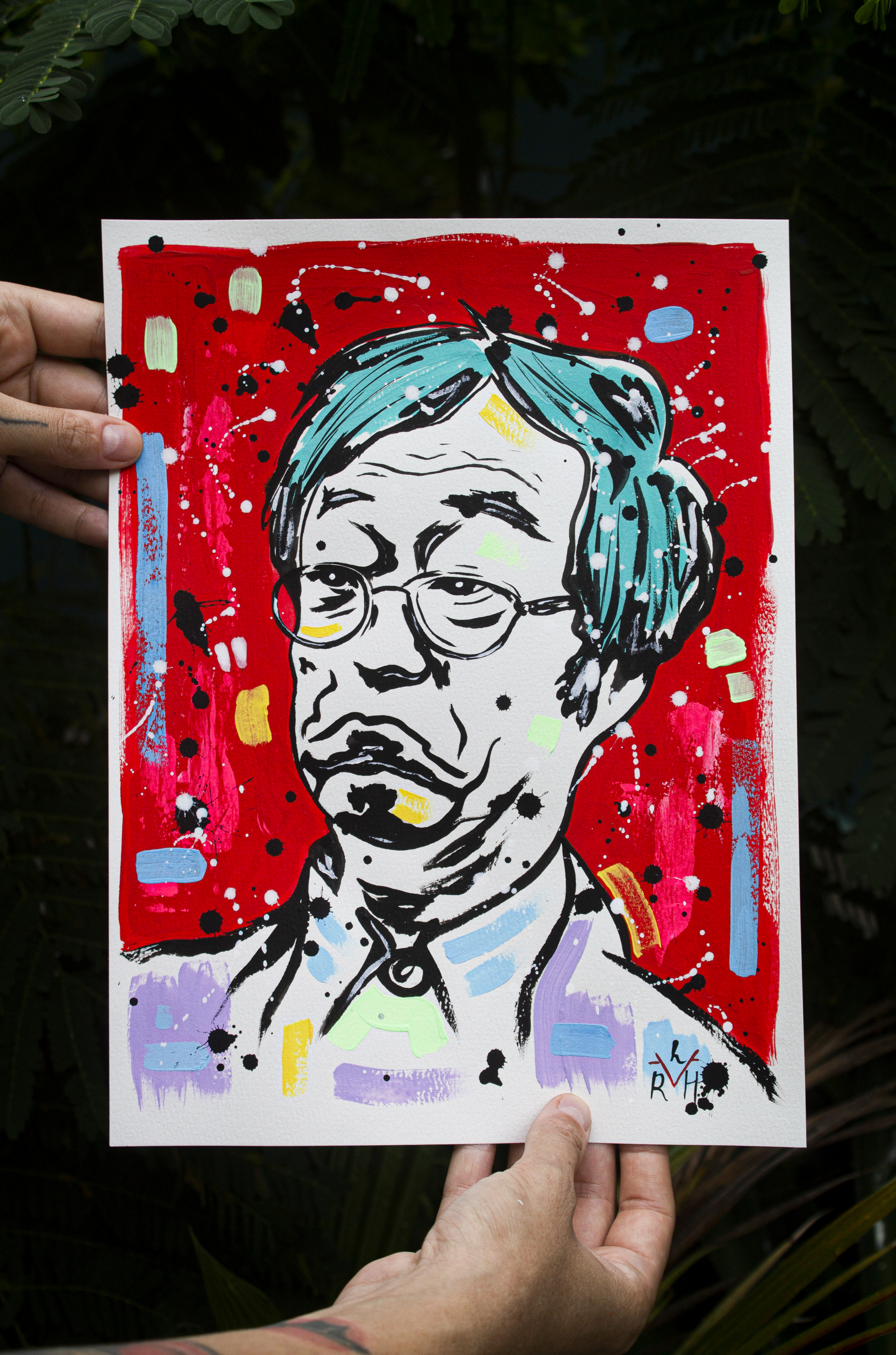 Nakamoto Myth — Red & Turquoise — image 3