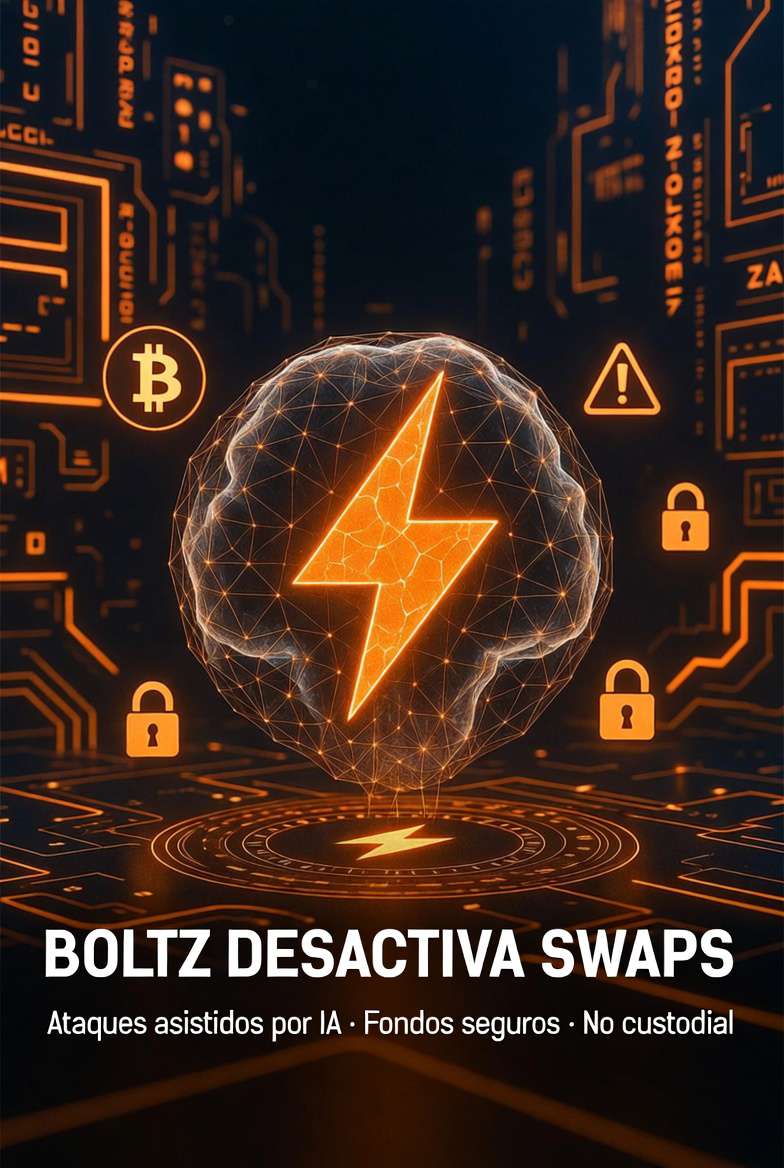 Cover image for Boltz desactiva indefinidamente sus servicios de swap de Lightning ante ataques asistidos por IA