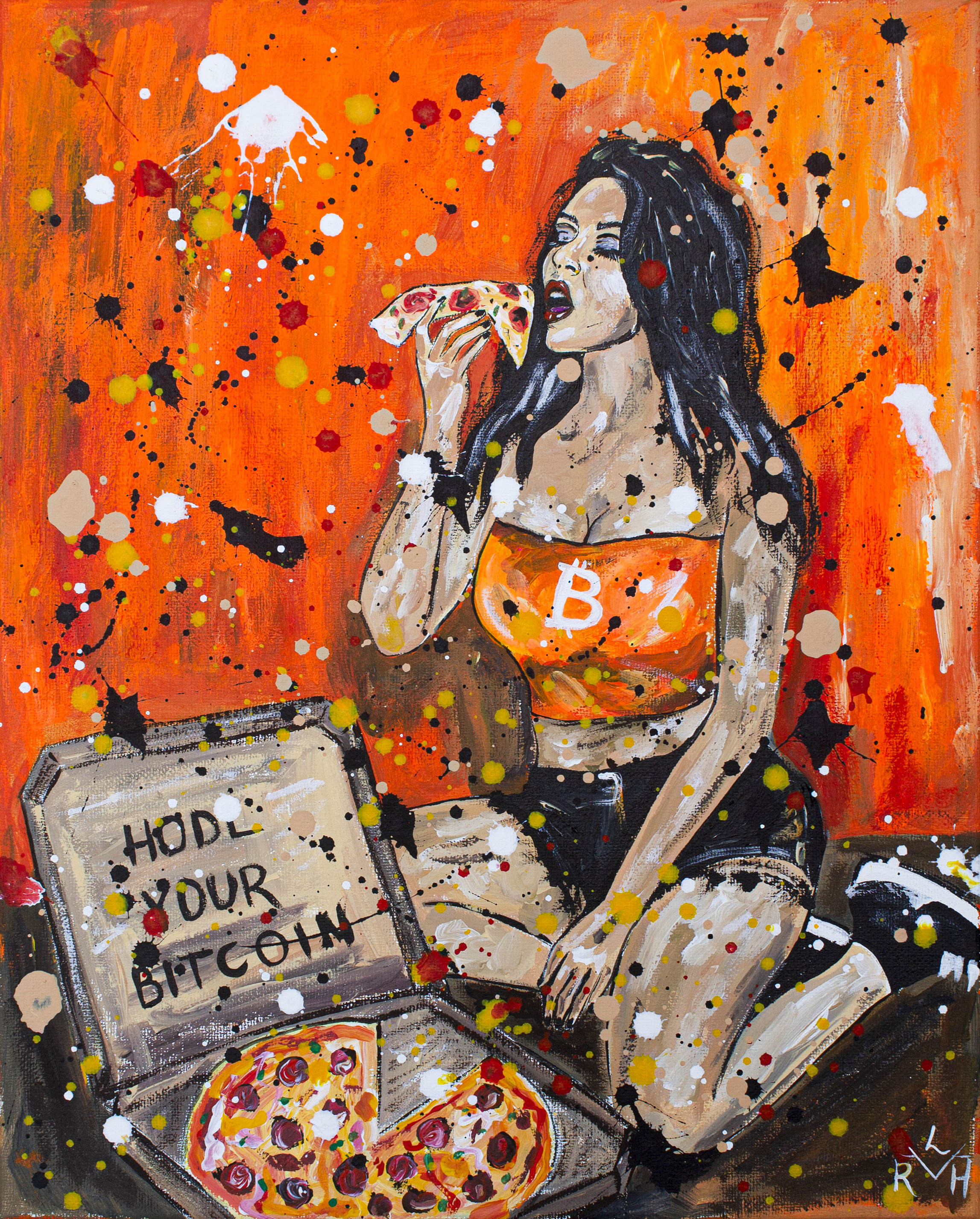 Pizza Girl- Original Painting — image 2