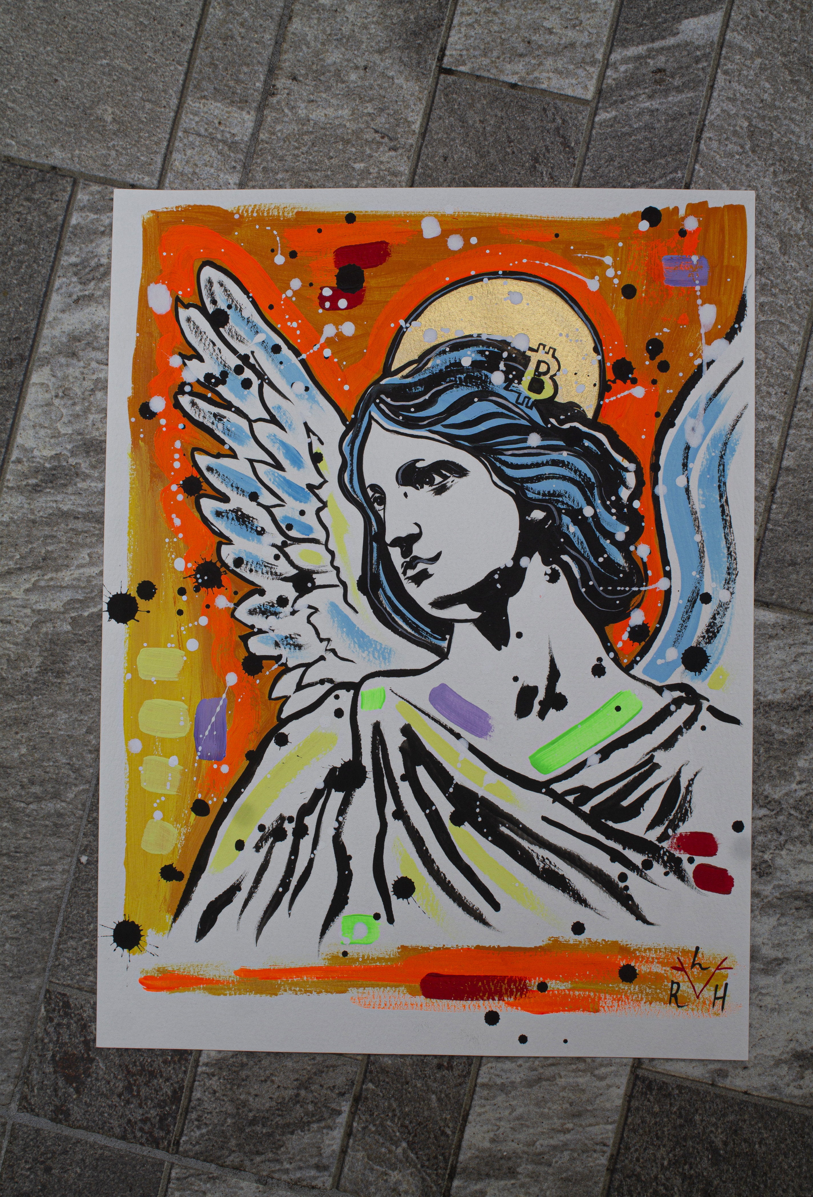 Bitcoin Angel — Orange & Yellow — image 5