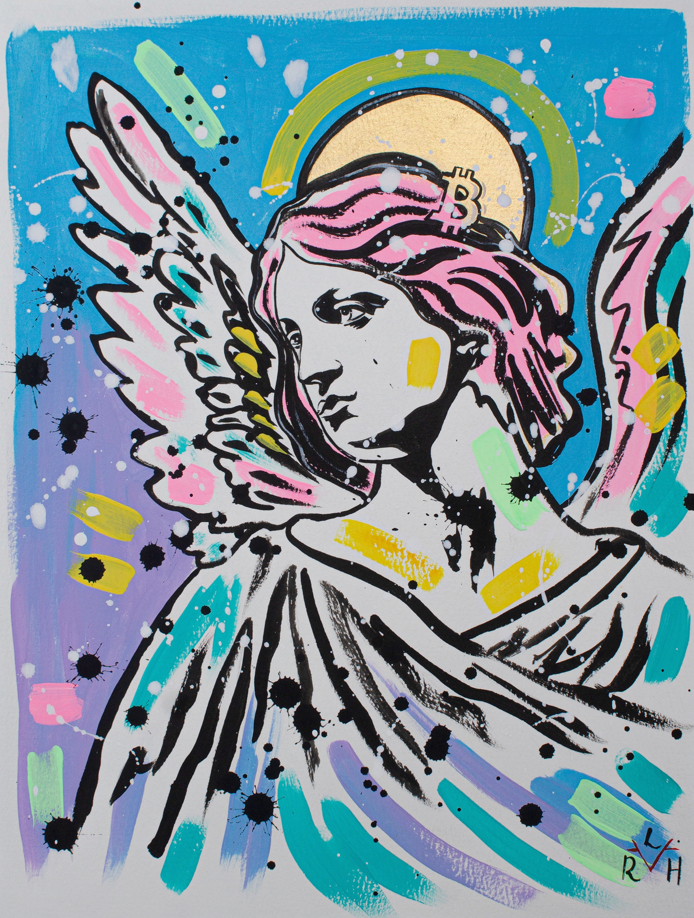 Bitcoin Angel — Sky Blue & Lilac — image 2