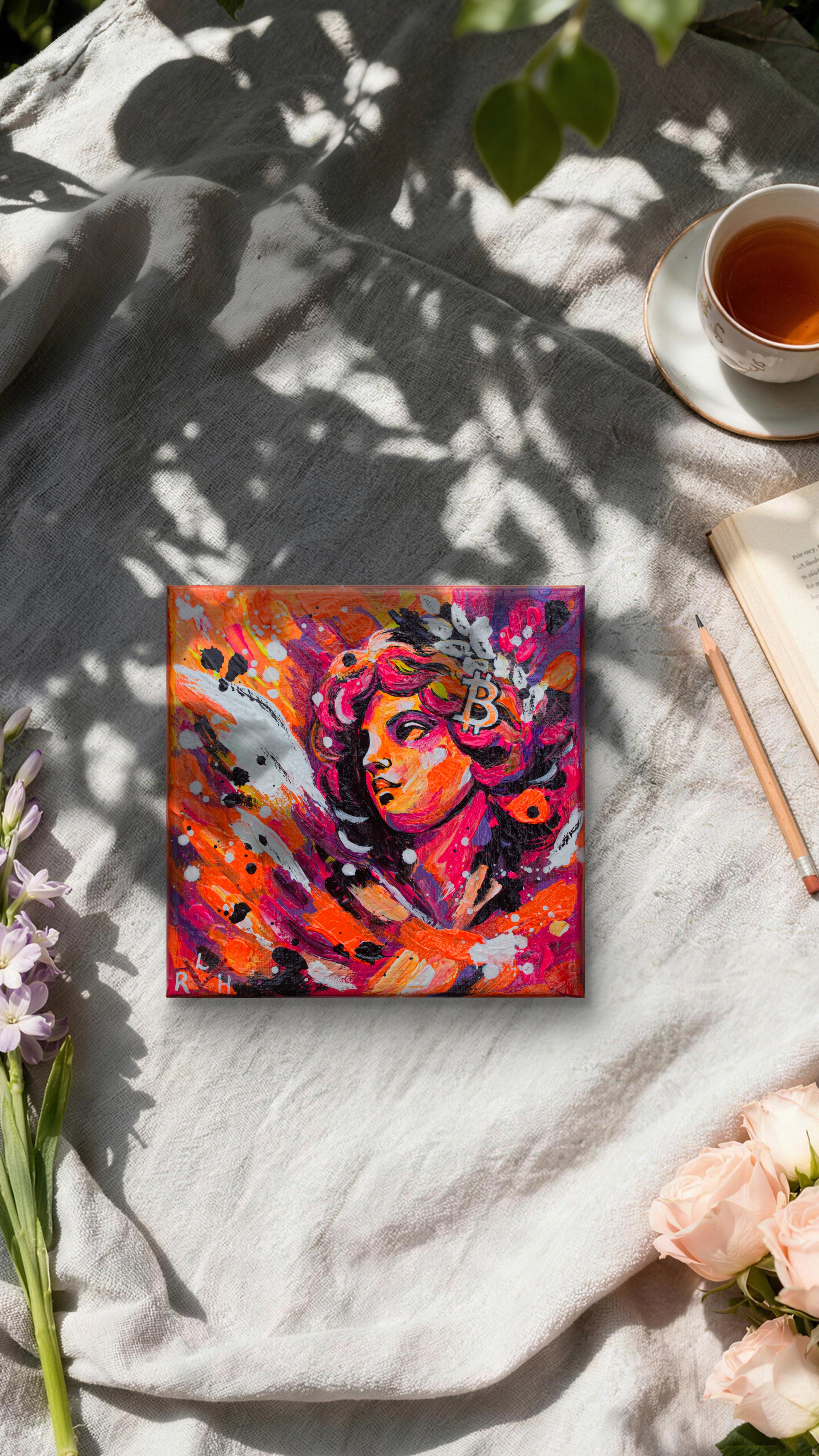 Guardian of Bitcoin- Original Mini Painting — image 3