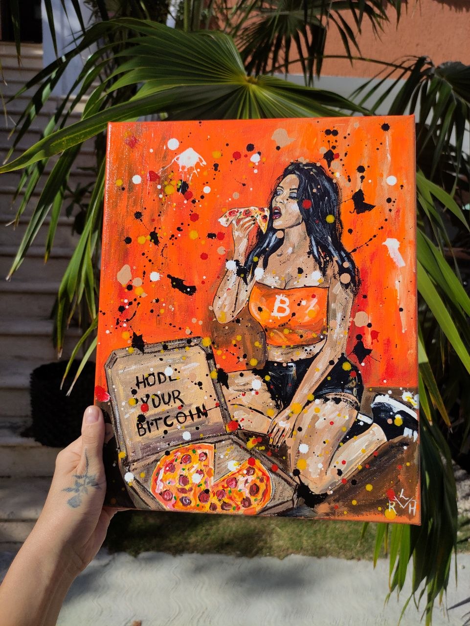 Pizza Girl- Original Painting — image 9