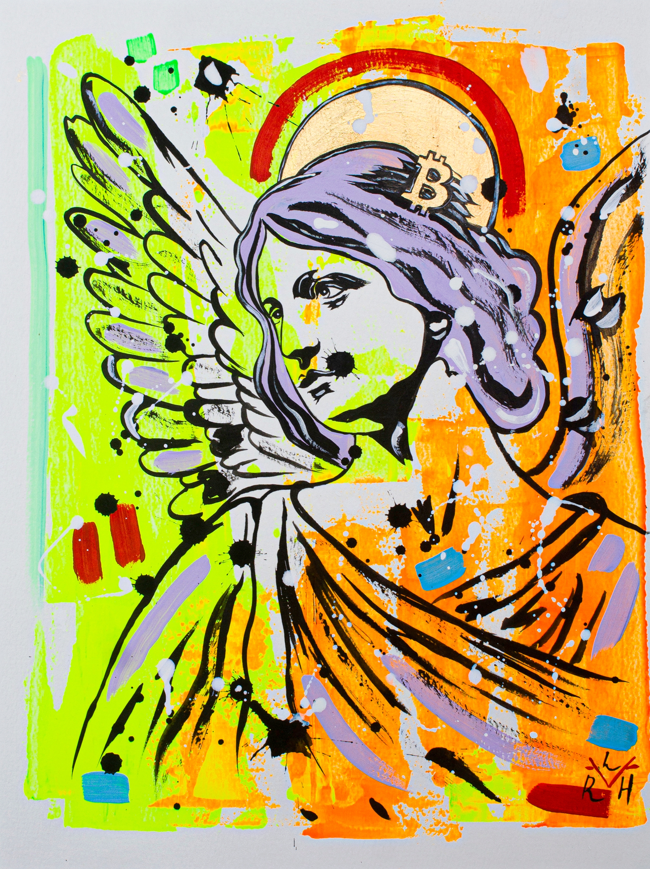 Bitcoin Angel — Orange & Lilac — image 2